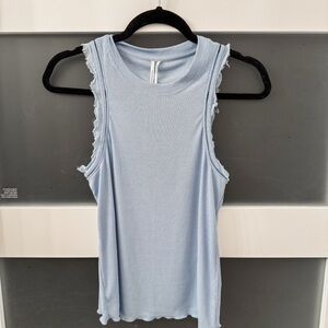Maeve Ribbed Raw-Edge Tank size Small